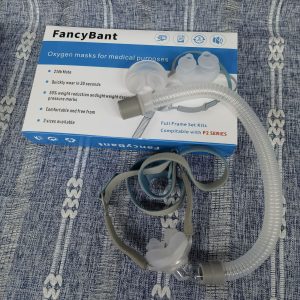 FancyBant Premium Oxygen Mask & Tubing Kit - Ultra-Soft Silicone Comfort System with Humidifier for Adult Home Wellness