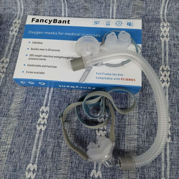 FancyBant Premium Oxygen Mask & Tubing Kit - Ultra-Soft Silicone Comfort System with Humidifier for Adult Home Wellness