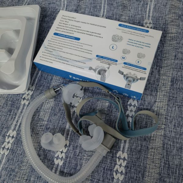 FancyBant Premium Oxygen Mask & Tubing Kit - Ultra-Soft Silicone Comfort System with Humidifier for Adult Home Wellness